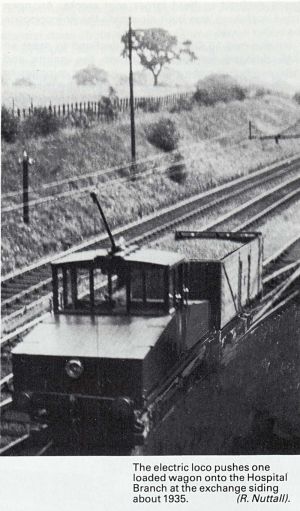 Electric loco on the branch line.